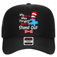 Autism Awareness Why Fit In When You Were Born To Stand Out Puzzle Trucker Hat