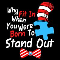 Autism Awareness Why Fit In When You Were Born To Stand Out Puzzle Wool Snapback Cap