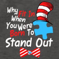 Autism Awareness Why Fit In When You Were Born To Stand Out Puzzle Vector Backpack