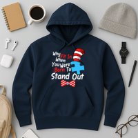 Autism Awareness Why Fit In When You Were Born To Stand Out Puzzle Hoodie