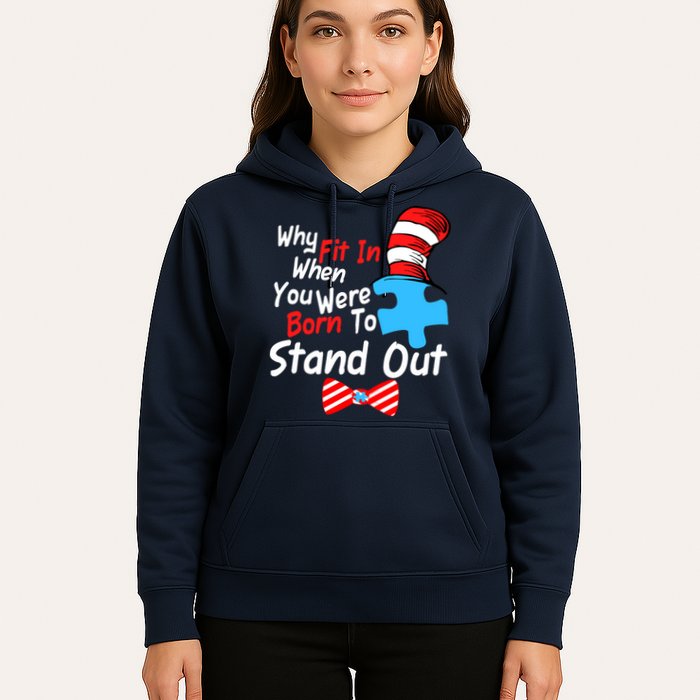Autism Awareness Why Fit In When You Were Born To Stand Out Puzzle Hoodie