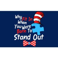 Autism Awareness Why Fit In When You Were Born To Stand Out Puzzle Bumper Sticker