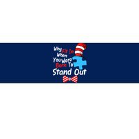 Autism Awareness Why Fit In When You Were Born To Stand Out Puzzle Bumper Sticker