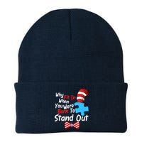 Autism Awareness Why Fit In When You Were Born To Stand Out Puzzle Beanie