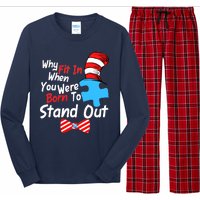 Autism Awareness Why Fit In When You Were Born To Stand Out Puzzle Long Sleeve Pajama Set