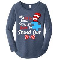 Autism Awareness Why Fit In When You Were Born To Stand Out Puzzle Women's Perfect Tri Tunic Long Sleeve Shirt