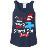 Autism Awareness Why Fit In When You Were Born To Stand Out Puzzle Ladies Essential Tank