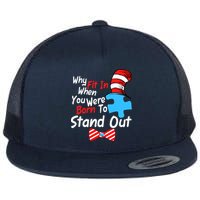 Autism Awareness Why Fit In When You Were Born To Stand Out Puzzle Flatbill Hat