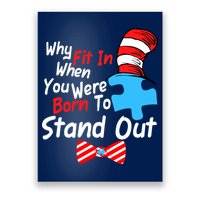 Autism Awareness Why Fit In When You Were Born To Stand Out Puzzle Poster