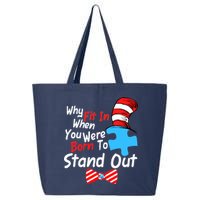 Autism Awareness Why Fit In When You Were Born To Stand Out Puzzle 25L Jumbo Tote