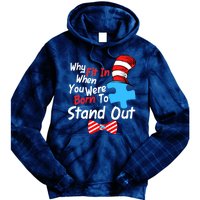 Autism Awareness Why Fit In When You Were Born To Stand Out Puzzle Tie Dye Hoodie