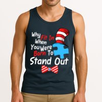 Autism Awareness Why Fit In When You Were Born To Stand Out Puzzle Tank Top