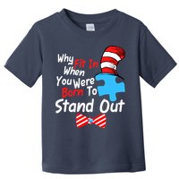 Autism Awareness Why Fit In When You Were Born To Stand Out Puzzle Toddler T-Shirt