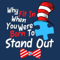 Autism Awareness Why Fit In When You Were Born To Stand Out Puzzle Women's V-Neck T-Shirt
