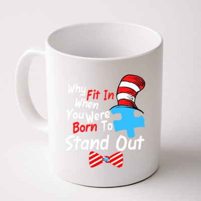 Autism Awareness Why Fit In When You Were Born To Stand Out Puzzle Coffee Mug