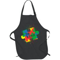 Autism Be Kind Puzzle Piece Splatter Apron