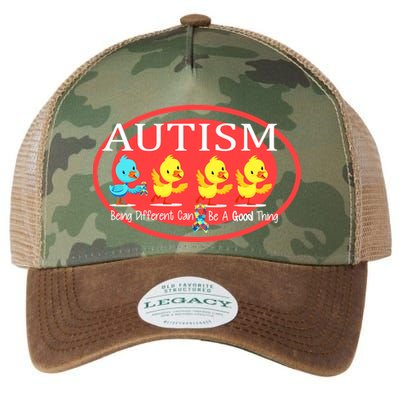 Autism Being Different Can Be A Good Thing Ducks Legacy Tie Dye Trucker Hat