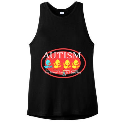 Autism Being Different Can Be A Good Thing Ducks Ladies PosiCharge Tri-Blend Wicking Tank