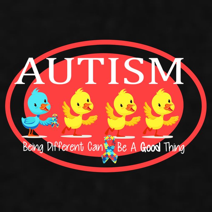 Autism Being Different Can Be A Good Thing Ducks Ladies PosiCharge Tri-Blend Wicking Tank