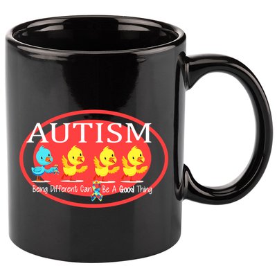 Autism Being Different Can Be A Good Thing Ducks 11oz C Handle Ceramic Mug