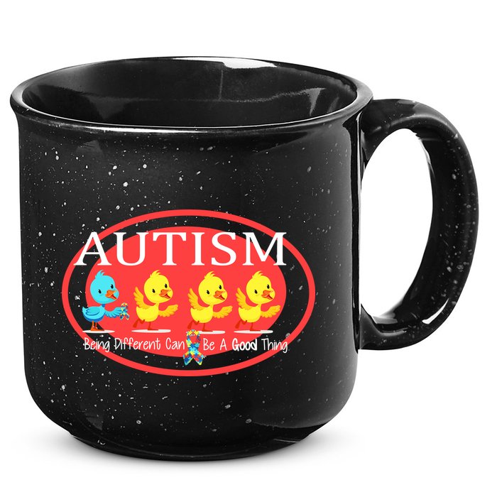 Autism Being Different Can Be A Good Thing Ducks 15oz Campfire Ceramic Mug