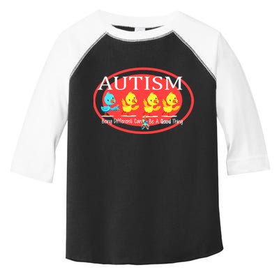 Autism Being Different Can Be A Good Thing Ducks Toddler Fine Jersey T-Shirt