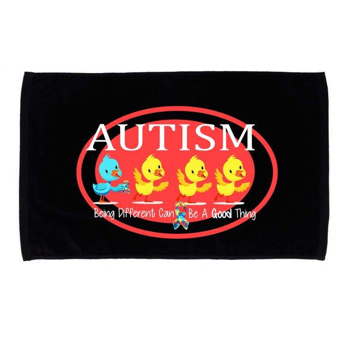 Autism Being Different Can Be A Good Thing Ducks Microfiber Hand Towel