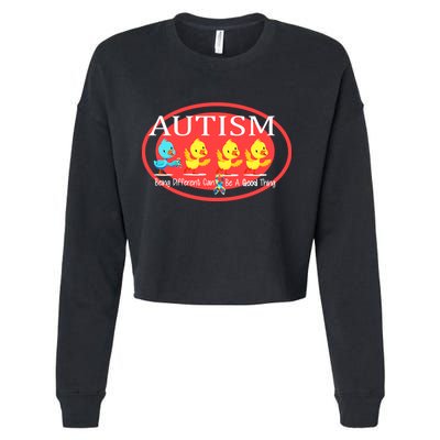 Autism Being Different Can Be A Good Thing Ducks Cropped Pullover Crew
