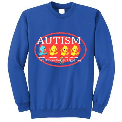 Autism Being Different Can Be A Good Thing Ducks Sweatshirt
