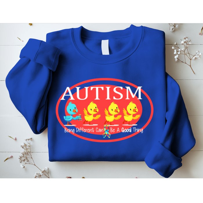 Autism Being Different Can Be A Good Thing Ducks Sweatshirt
