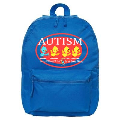 Autism Being Different Can Be A Good Thing Ducks 16 in Basic Backpack