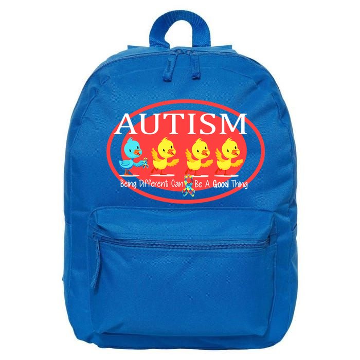 Autism Being Different Can Be A Good Thing Ducks 16 in Basic Backpack