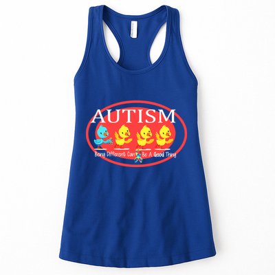 Autism Being Different Can Be A Good Thing Ducks Womens Tank Top