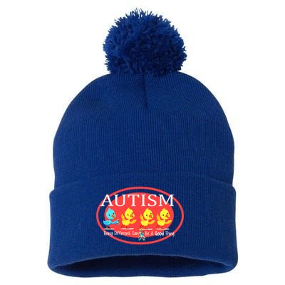 Autism Being Different Can Be A Good Thing Ducks Pom Pom 12in Knit Beanie