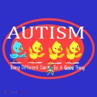 Autism Being Different Can Be A Good Thing Ducks Stripe Pom Pom Beanie