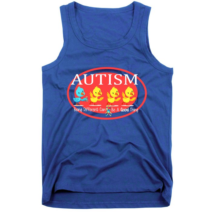 Autism Being Different Can Be A Good Thing Ducks Tank Top