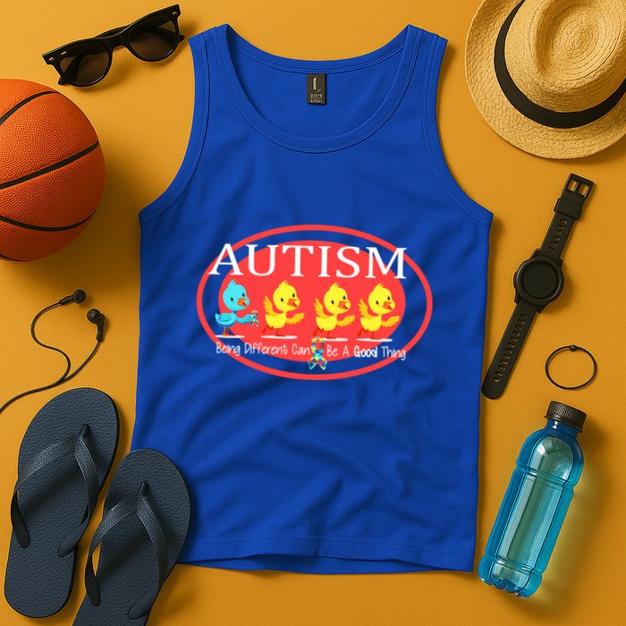Autism Being Different Can Be A Good Thing Ducks Tank Top