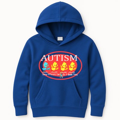 Autism Being Different Can Be A Good Thing Ducks Kids Hoodie