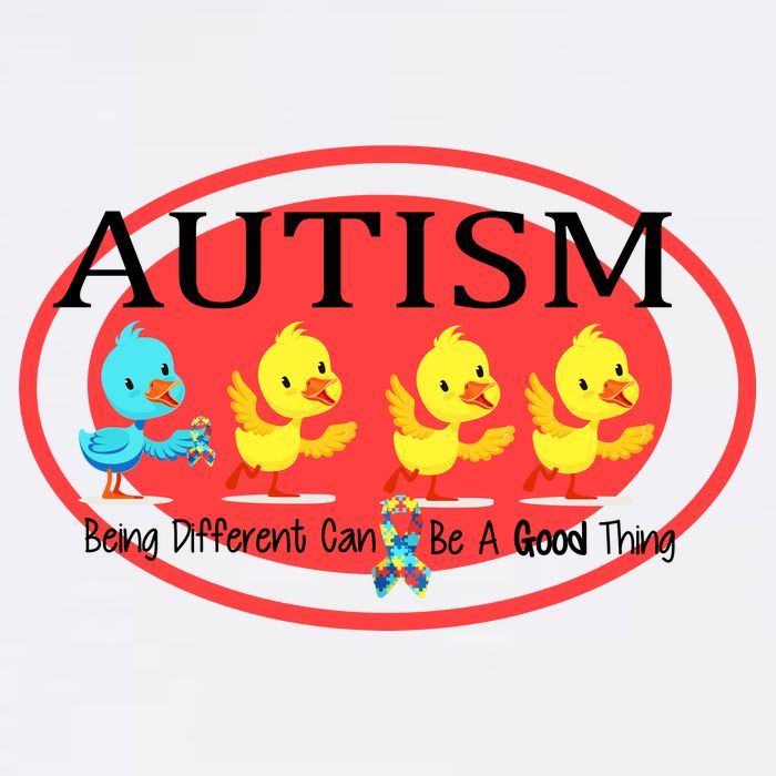 Autism Being Different Can Be A Good Thing Ducks Garment-Dyed Sweatshirt