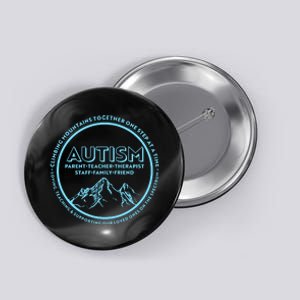 Autism Climbing Mountains Together Button