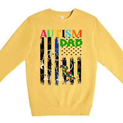 Autism Dad Premium Crewneck Sweatshirt