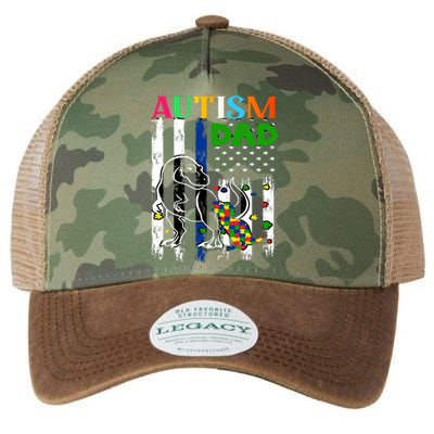 Autism Dad Legacy Tie Dye Trucker Hat