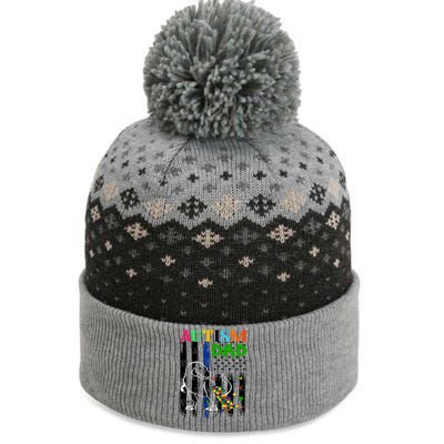 Autism Dad The Baniff Cuffed Pom Beanie