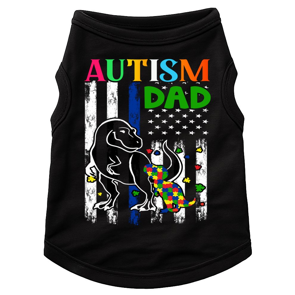 Autism Dad Doggie Tank