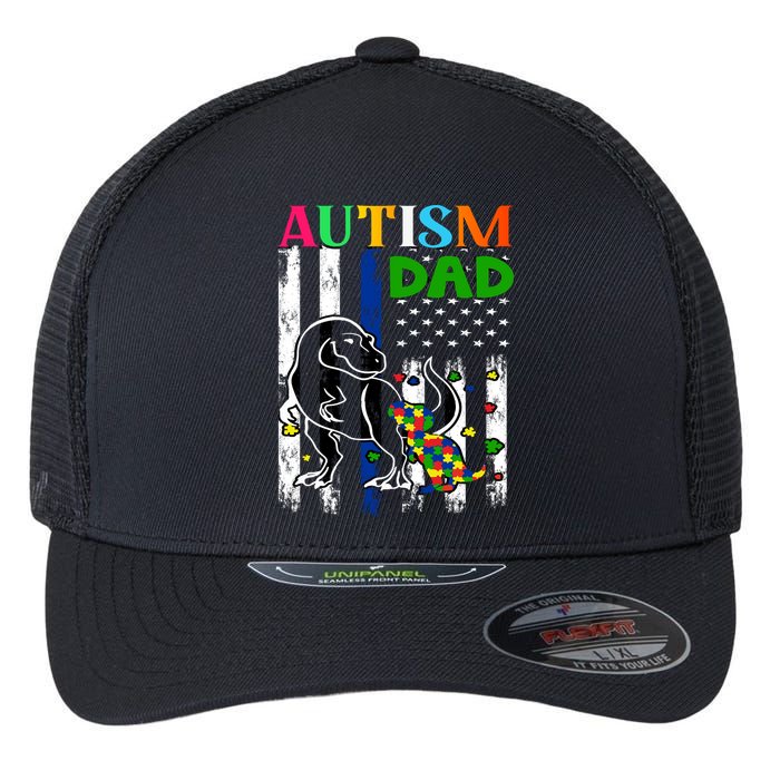 Autism Dad Flexfit Unipanel Trucker Cap
