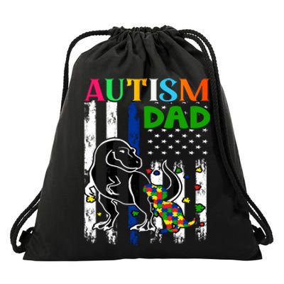 Autism Dad Drawstring Bag