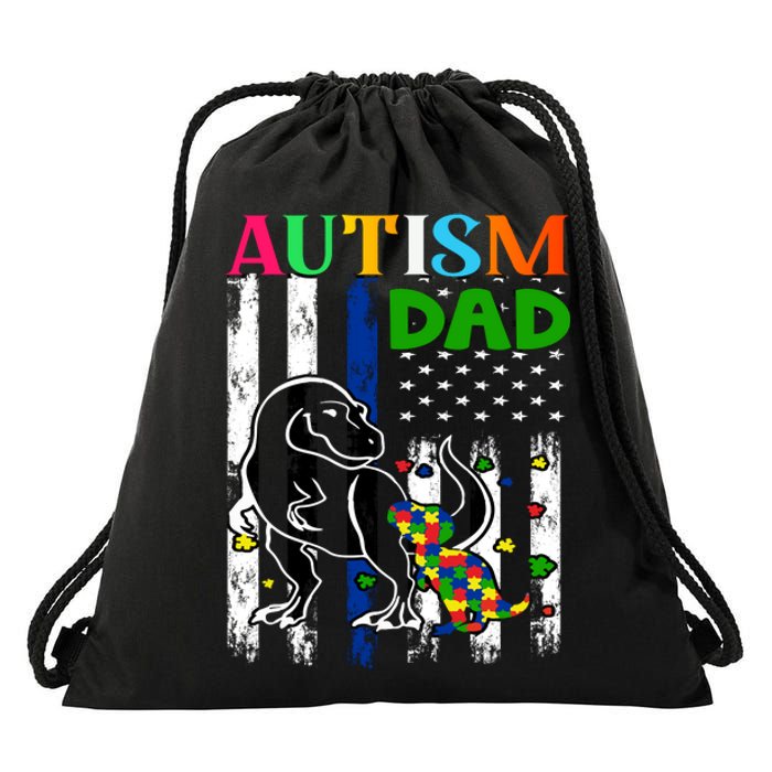 Autism Dad Drawstring Bag