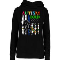 Autism Dad Womens Funnel Neck Pullover Hood