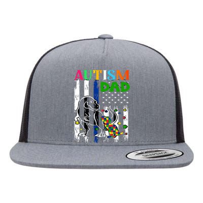 Autism Dad Flat Bill Trucker Hat