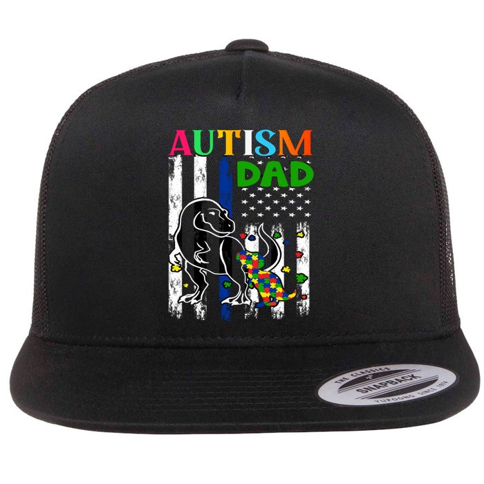 Autism Dad Flat Bill Trucker Hat